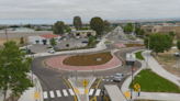 Paso Robles’ new dog bone-shaped roundabout is now open. See the drone video