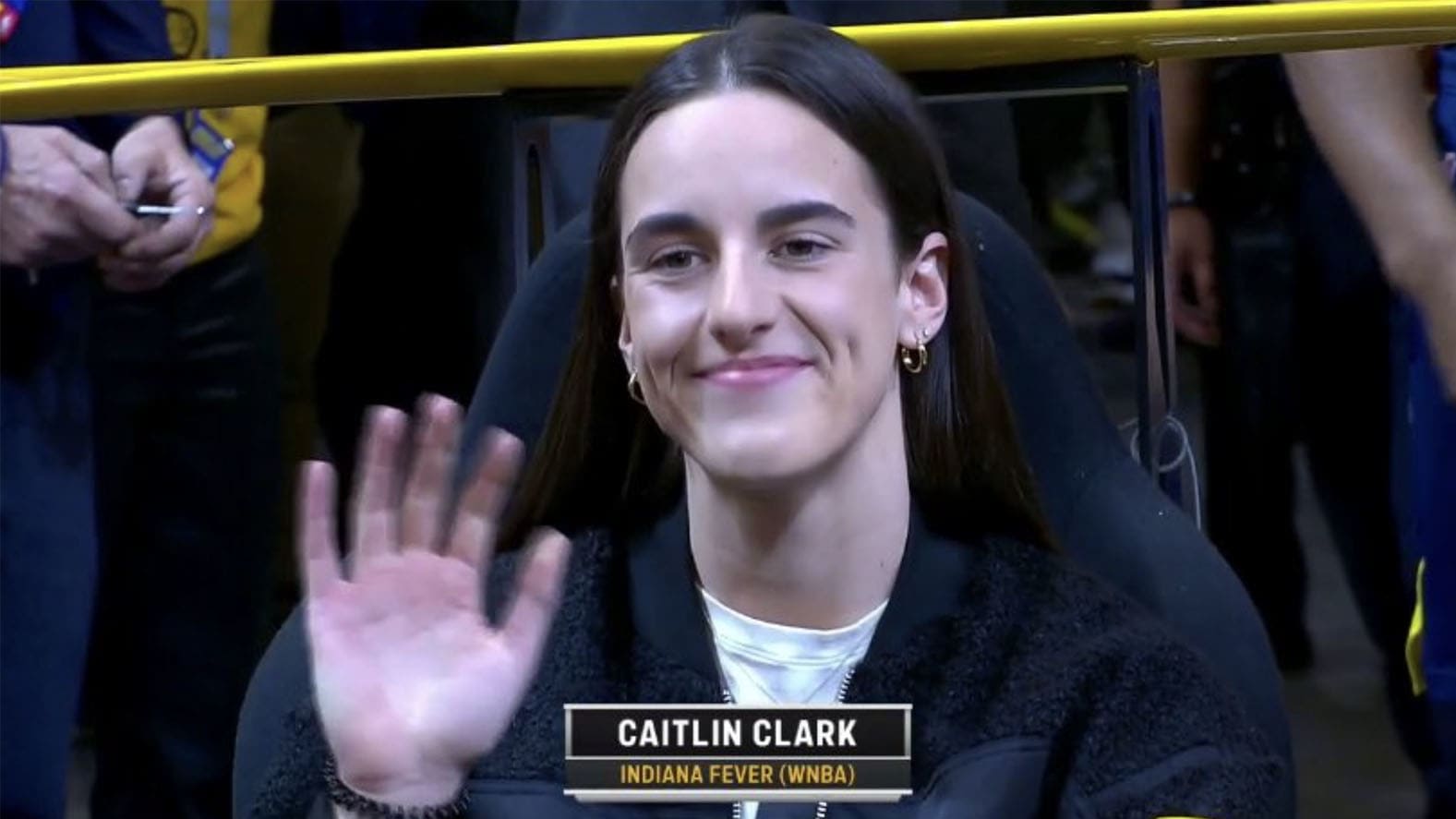 Caitlin Clark Gets Pacers Fans 'Revved Up' Before Playoff Game vs. Bucks