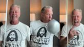 James Hetfield de Metallica celebró su cumpleaños cantando “Enter Sandman” bajo los efectos del helio