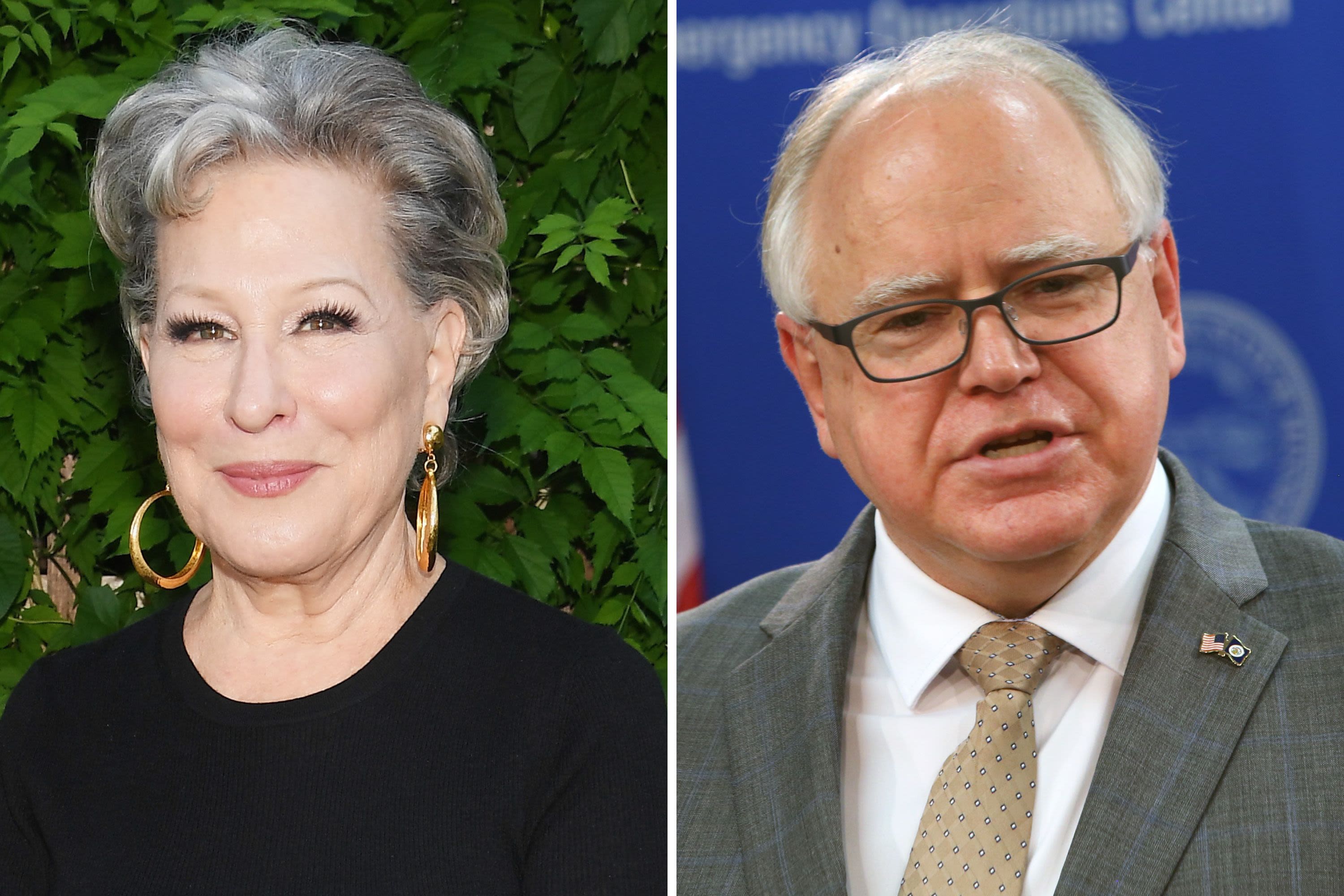 Bette Midler's Tim Walz age post takes off online