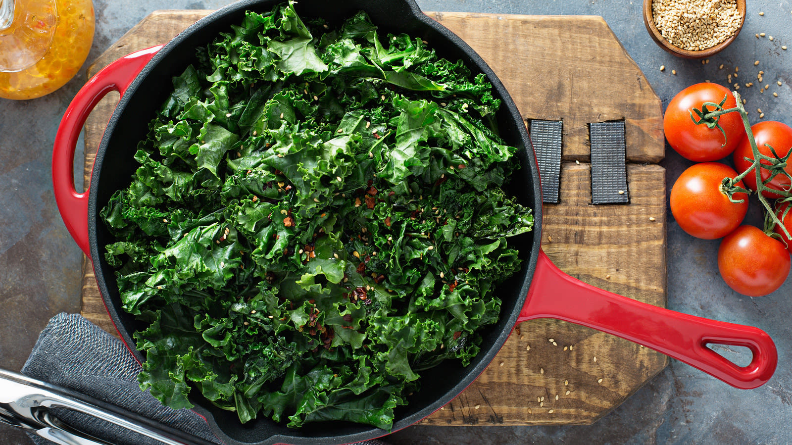 Steam Kale In Broth To Bring Out The Savory Flavors