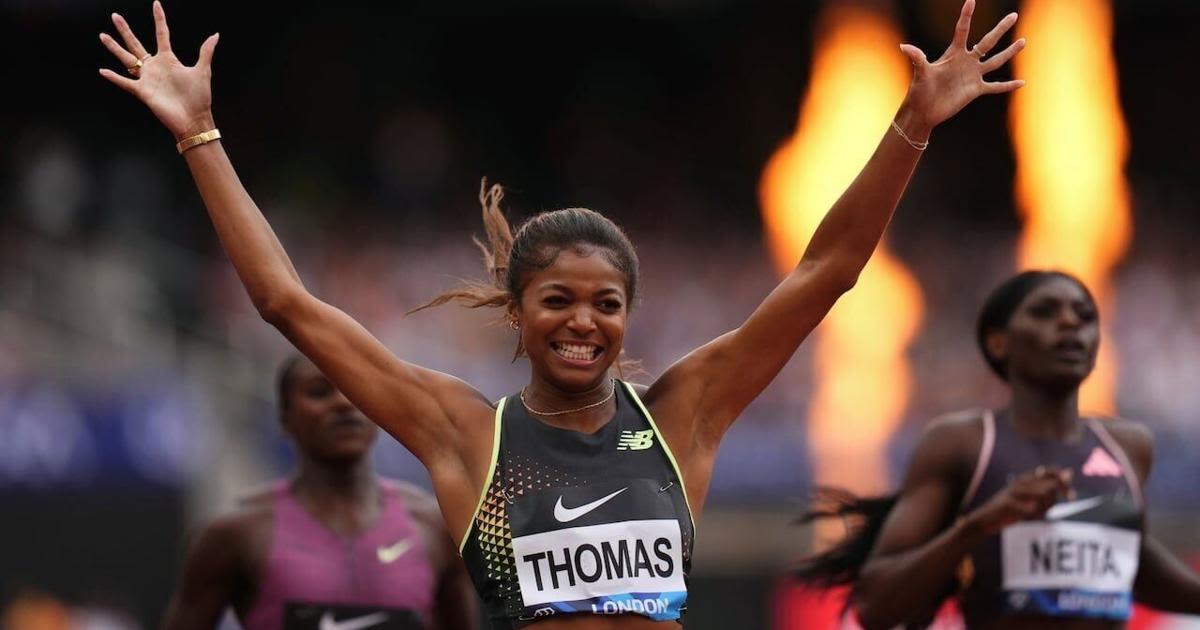 American Gabrielle Thomas wins women's 200m race at Diamond League London
