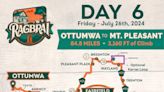 See the full RAGBRAI 2024 route map for Day 6: Ottumwa to Mount Pleasant