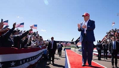 Trump falsely claims children being forced into gender transition ops at school in rambling fantasy-filled rally speech