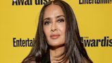 Salma Hayek, 58, is a brunette bombshell at Entertainment Weekly party