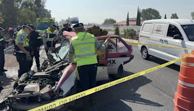 Choque en la autopista Ecatepec-Pirámides deja un muerto y un lesionado