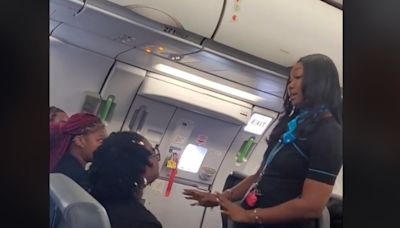 Frontier Airlines passenger refuses to comply with exit row instructions causing plane to deboard