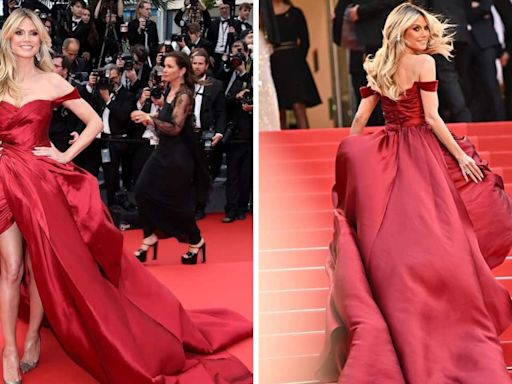 Cannes 2024: Supermodel Heidi Klum creates a red carpet spectacle in an off-shoulder gown