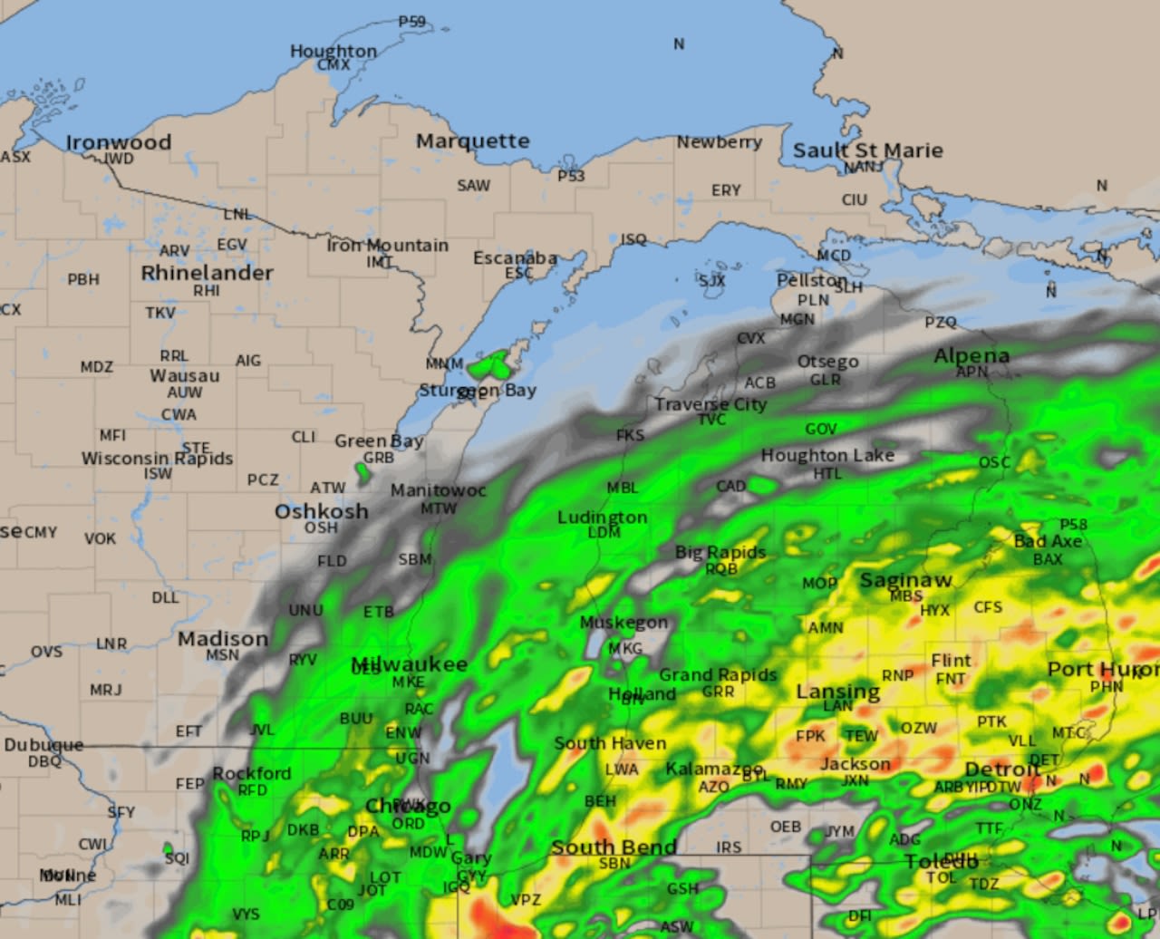 Heavy rain up to 6 inches possible, See where Beryl rains will be heaviest in Michigan