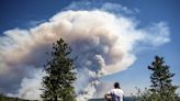 Mosquito fire doubles in size west of Lake Tahoe, sending a pyrocumulus cloud skyward
