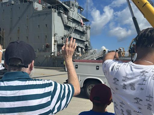 Homecoming for USNS Kanawha following 9 months at sea