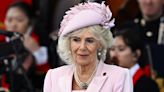 Queen Camilla Favors Pink Fiona Clare Dress With Sentimental Jewelry for Veterans Tribute at D-Day Anniversary Event With King...