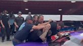Nascar brawl erupts between two teams after drivers crash at Martinsville Speedway