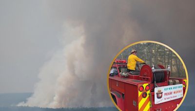 Massive NJ forest fire quickly burning thousands of acres