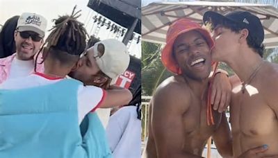 Justin Bieber, Jaden Smith, & Noah Beck kissed their bros & Twitter melted down, it's 2024 y'all