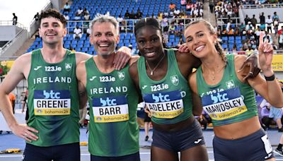 Adeleke stars as Ireland book Paris relay berths