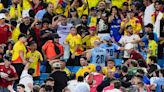 Uruguayan soccer players and Colombian fans fought, but Charlotte got the black eye