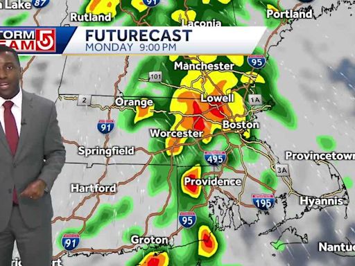 Video: Strong storms in Mass. late on Memorial Day