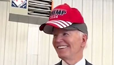 Social Media Users Don't Know How To Feel About Biden Wearing A Trump Hat