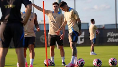 Copa América 2024: La Selección argentina, con Lionel Messi, tuvo su primer entrenamiento en Estados Unidos