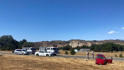 Four hospitalized after multi-car crash on Highway 154