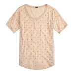 美國優久超清新品牌J.Crew SEQUIN DOT TEE L號 高雅亮片裝飾輕鬆短T含運在台現貨