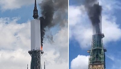 Se incendia torre de catedral de Notre Dame en Rouen - El Diario - Bolivia