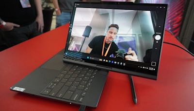 I went hands-on with Lenovo's auto-swiveling laptop at IFA 2024, and it's quite the spectacle