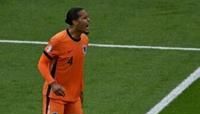 Virgil van Dijk shouts during Netherlands' 3-2 defeat to Austria in their Euro 2024 Group D match