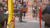 Linares acoge una jura de bandera para personal civil organizada por la Brigada Guzmán el Bueno X