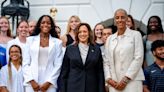 VP Kamala Harris celebrates NCAA athletes, coaches in first public remarks since Joe Biden's withdrawal from 2024 election