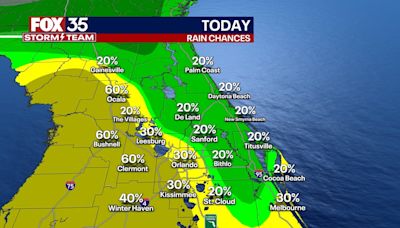 Orlando weather: Rain and storm chances diminish in Central Florida this weekend