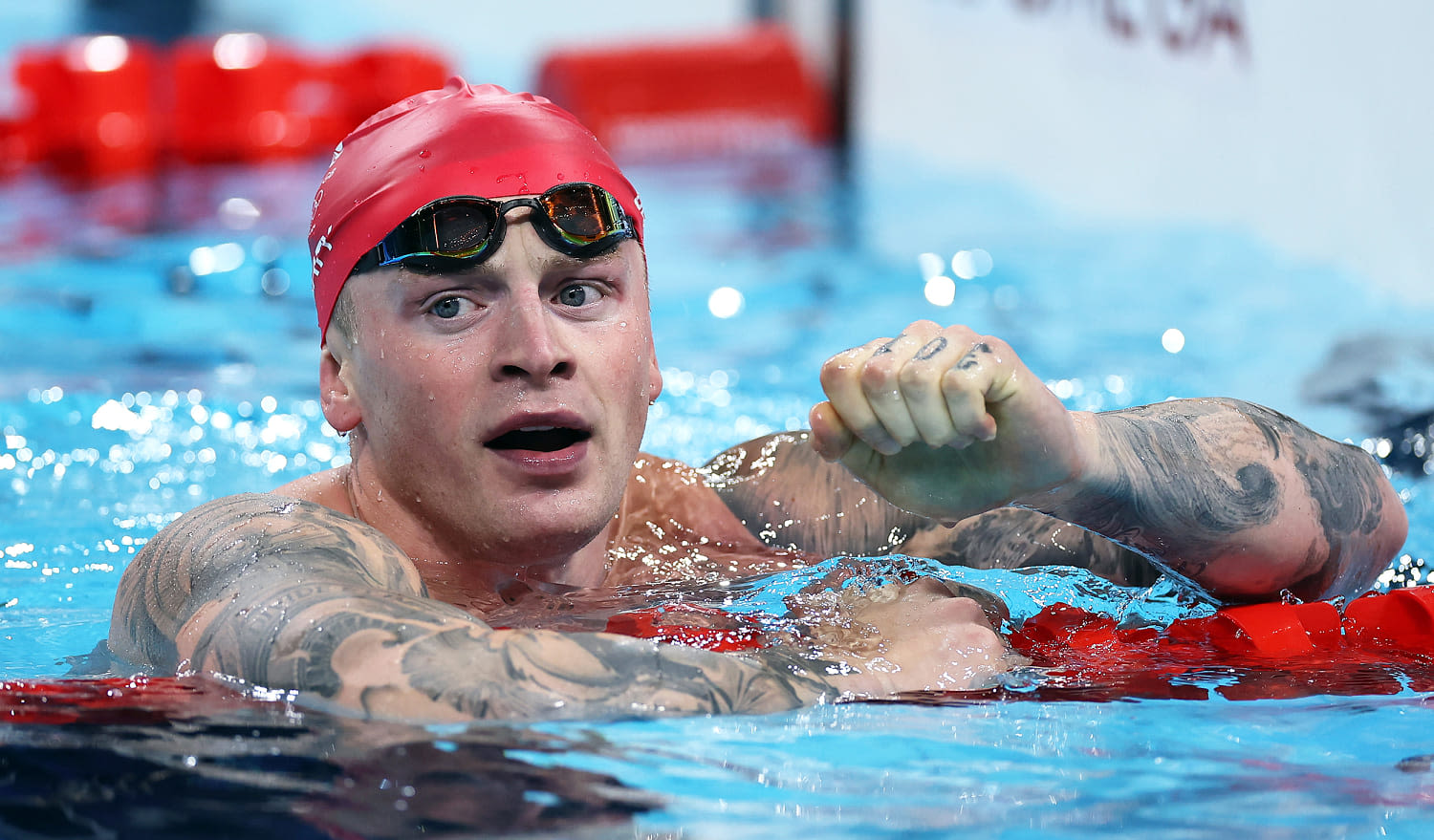 British Olympic swimmer Adam Peaty claims athletes have found worms in their food