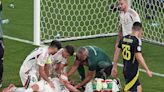 VIDEO: Un jugador de Hungría queda inconsciente tras brutal golpe en la Eurocopa 2024