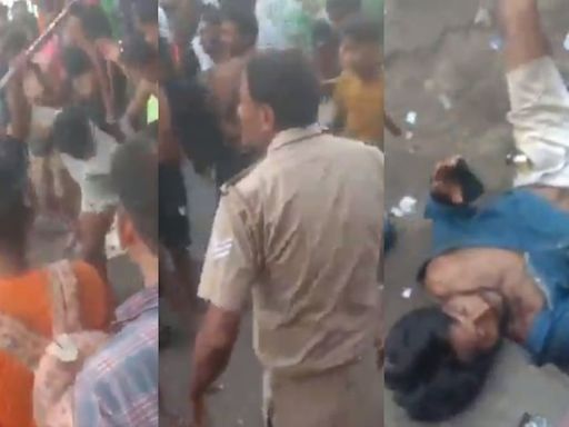 Video: Mob Of Kanwariyas Brutally Beat Up Specially Abled Person In UP's Muzaffarnagar, Cops Save Him