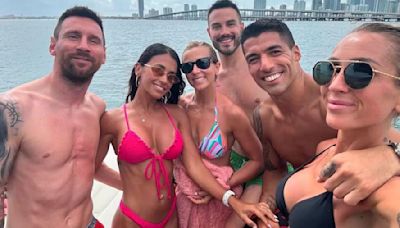 Lionel Messi y Antonela Rocuzzo disfrutan del verano de Miami junto a la familia de Luis Suárez