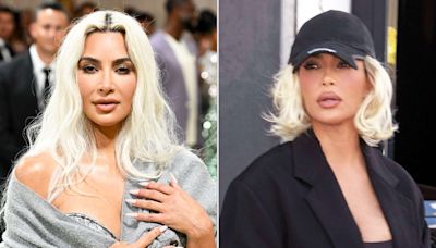 Kim Kardashian Debuts Marilyn Monroe-Style Blonde Bob Days After Controversial 2024 Met Gala Look