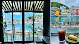 基隆正濱漁港散步悠遊～在繽紛色彩中的黑色建築裡喝咖啡，享受藍天綠海！