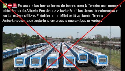 El gobierno de Alberto Fernández no sumó nuevas formaciones al sistema ferroviario argentino