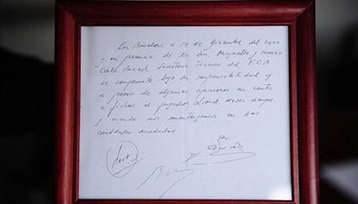 Paper Napkin Contract Of Lionel Messi Sold At Auction For Rs 8 Crore