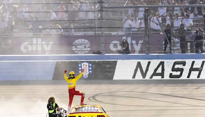 Joey Logano wins at Nashville in record 5th overtime for 1st NASCAR Cup Series victory of year