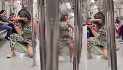 Influencer Creates Vulgar Dance Reel In Delhi Metro, Netizens Call Her 'Beshram' After THIS Happens In Video