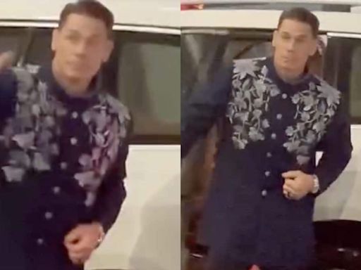 John Cena Bids Adieu to Mumbai After Attending Anant Ambani and Radhika Merchant's Wedding | Watch - News18