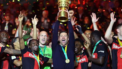 Ten-man Leverkusen clinch German Cup for first ever domestic double