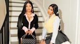 Cardi B poses for photos with little sister Hennessy Carolina