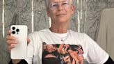 Jamie Lee Curtis supports Michelle Yeoh by wearing shirt with Golden Globes meme