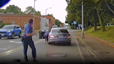 Video shows moment driver drags state trooper down Massachusetts street while fleeing traffic stop