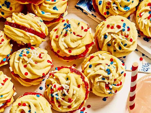 These Jam-Filled Butter Cookie Sandwiches Are an Easy and Festive Fourth of July Treat