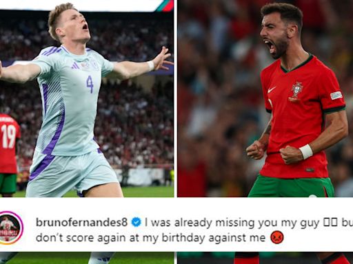 Fernandes sends 16-word warning to McTominay as ex-Man Utd almost ruins birthday