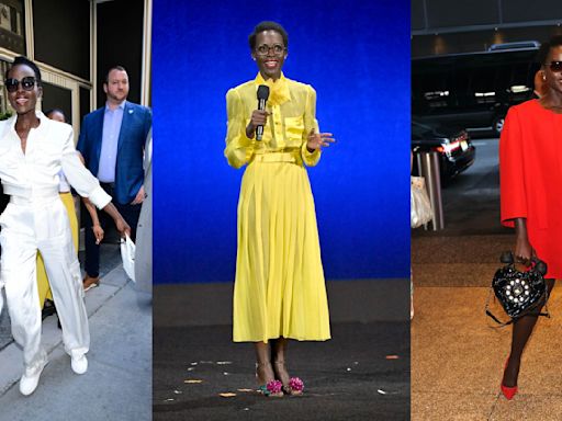 Lupita Nyong’o’s Best Betsey Johnson Footwear and Apparel Moments for ‘A Quiet Place: Day One’ Press Tour